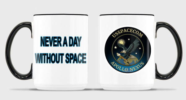 Apollo 15 oz Coffee Mug- All White or White with Black Trim