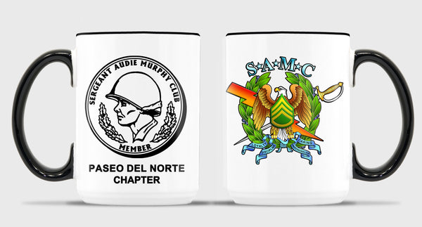 PDN SAMC 15 oz Coffee Mug- All White or White with Black Trim
