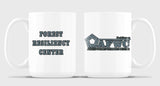 15 oz Coffee Mug- All White or White with Black Trim