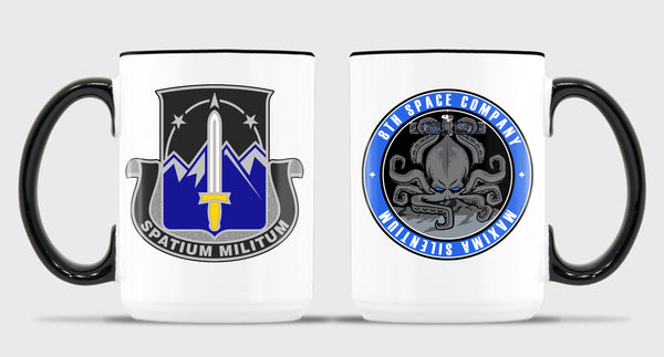 8th - 15 oz Coffee Mug- All White or White with Black Trim.