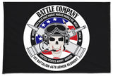 Battle Co Flag, Two Sided with Grommets, Perfect for Flying Outside. Comes in multiple sizes.