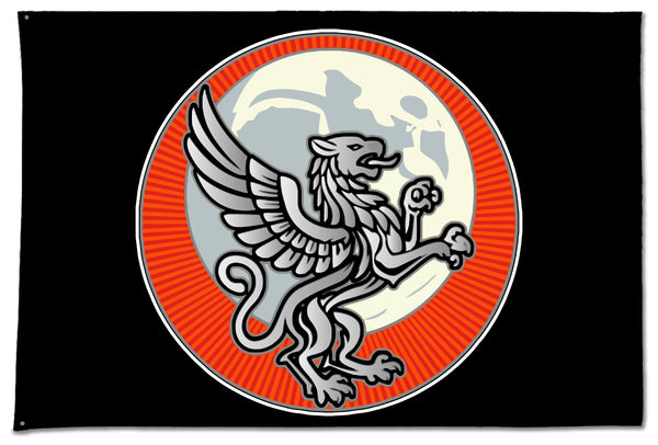 Hyperion Flag. One Sided with Grommets. Comes in multiple sizes.