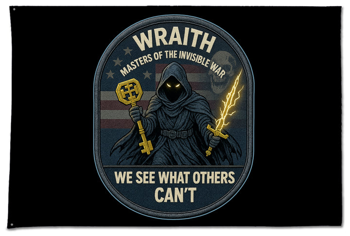 Wraith One Sided Flag with Grommets. Comes in multiple sizes ...