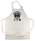 Apron 33" x 25" with large front pocket.