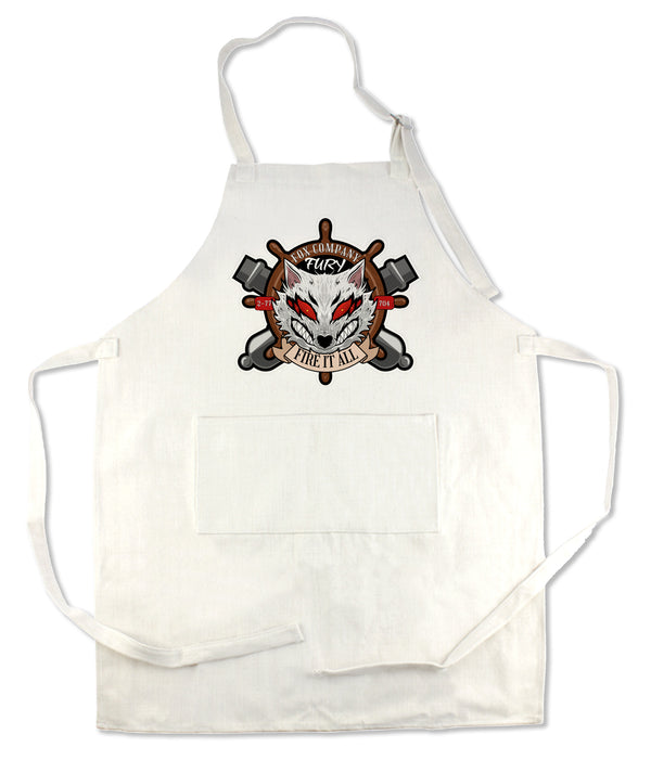 Fox Co. Apron 33" x 25" with large front pocket.