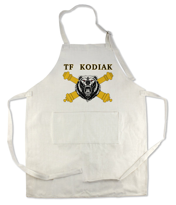 Apron 33" x 25" with large front pocket.