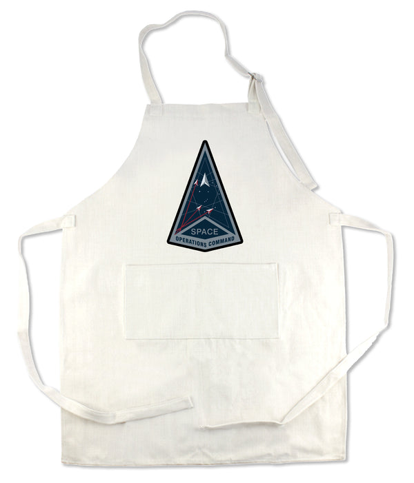 Apron 33" x 25" with large front pocket.