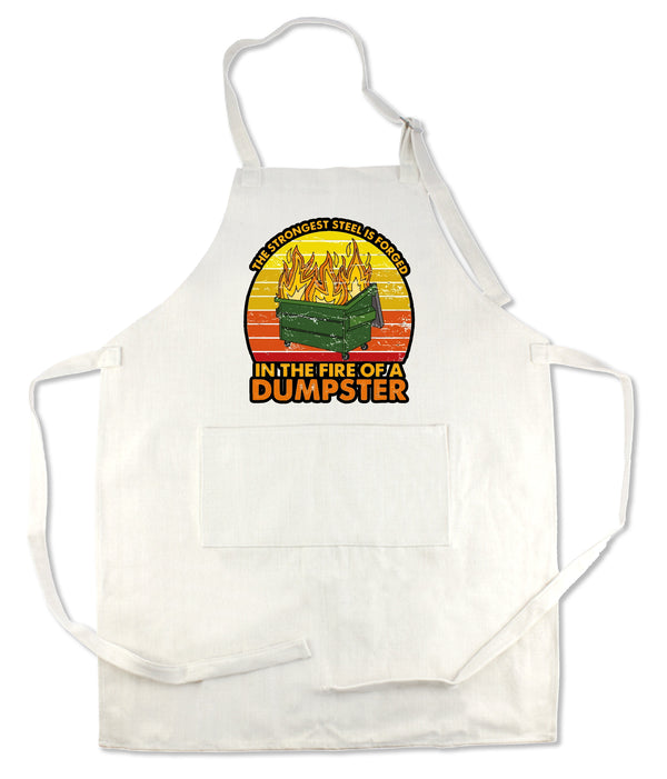 Apron 33" x 25" with large front pocket.