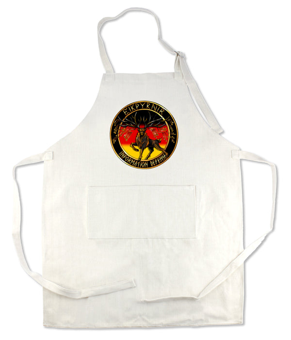 Apron 33" x 25" with large front pocket.