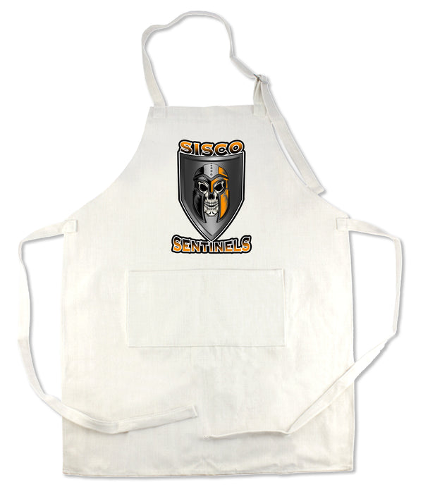 Apron 33" x 25" with large front pocket.