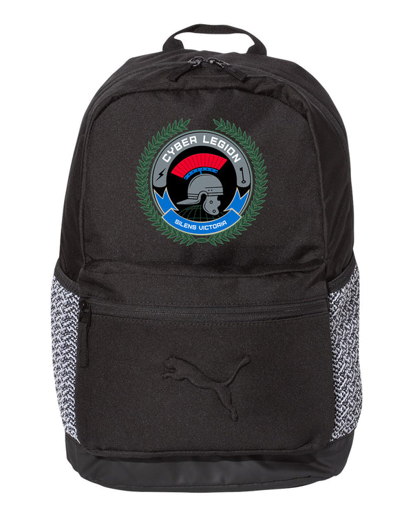 Cyber and Silent Puma Backpack - 12"L x 18 1/2"H x 6 1/2"D.