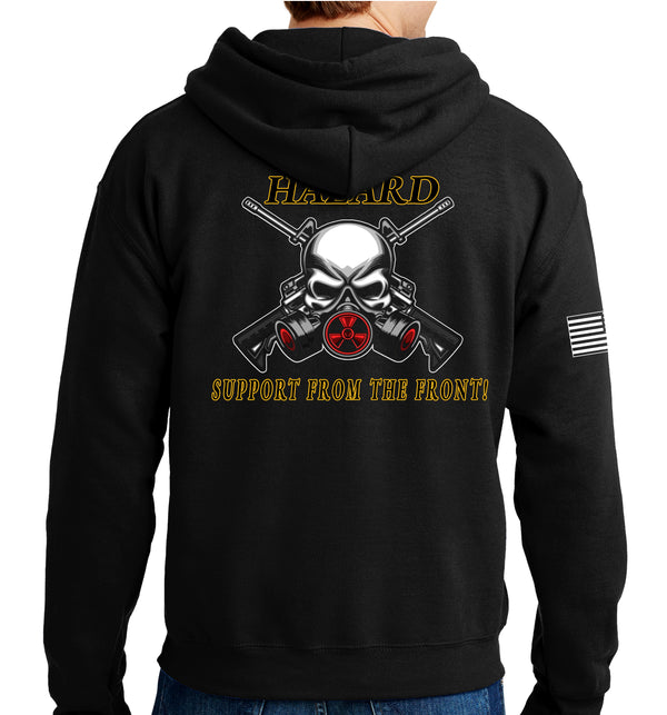 Distro-Hazard Unisex Unit Hoodie Sweatshirt. This sweatshirt is NOT approved for PT