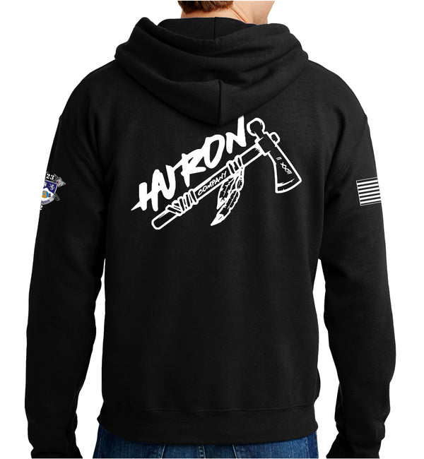 Huron Co Unisex Unit Hoodie Sweatshirt. This sweatshirt is NOT approved for PT