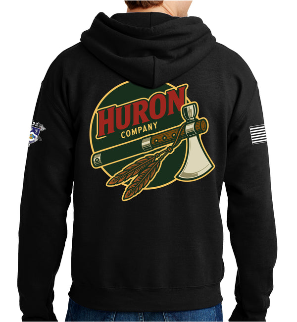 Huron Co Unisex Unit Hoodie Sweatshirt. This sweatshirt is NOT approved for PT