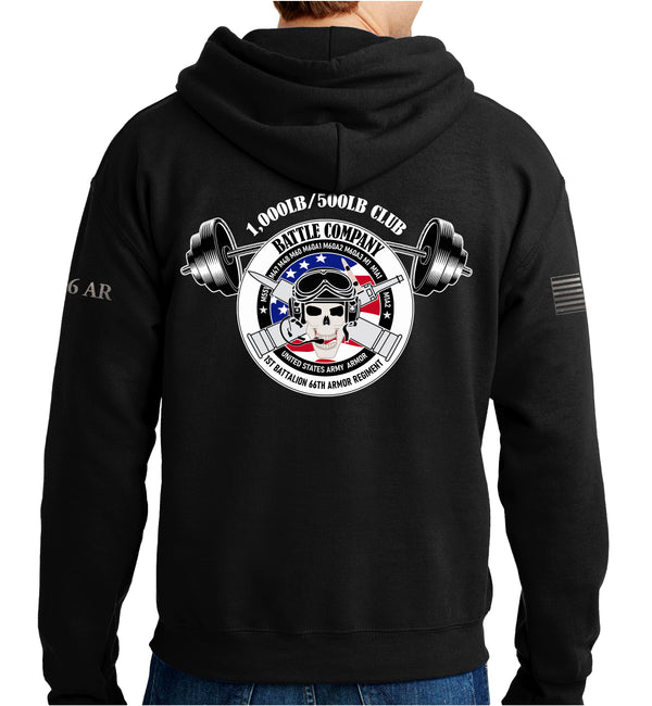 Battle 1000# Club Hoodie Sweatshirt. This sweatshirt is NOT approved for PT.