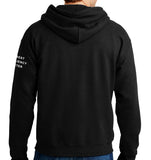 50-50 Blend Unisex Hoodie Sweatshirt. Plain Back