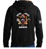 Bandits (Color) Black Unisex Hoodie Sweatshirt. This sweatshirt is NOT approved for PT