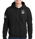 Bandits (White) Black Unisex Hoodie Sweatshirt. This sweatshirt is NOT approved for PT