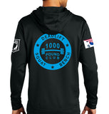 1000# Performance Hoodie Black on Black Sweatshirt. (This material is lighter than the 50-50) This sweatshirt is NOT approved for PT.