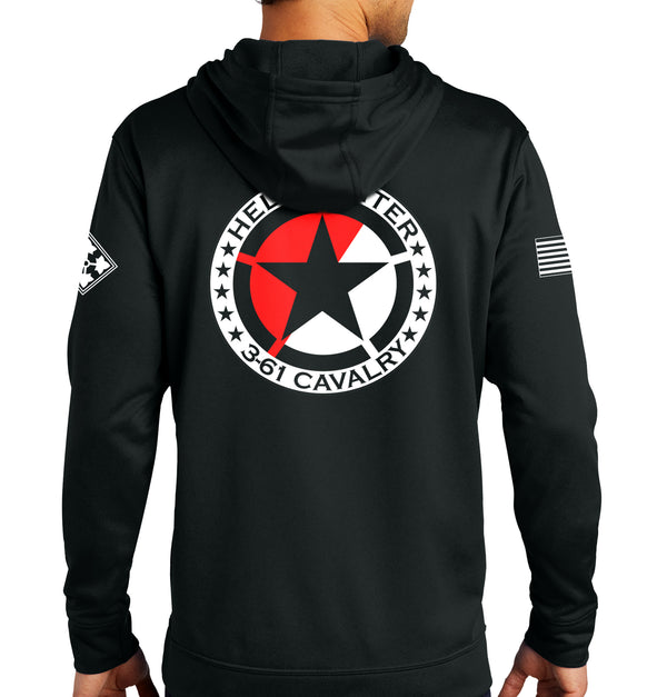 HHT Performance Hoodie Black on Black Sweatshirt. (This material is lighter than the 50-50) This sweatshirt is NOT approved for PT.