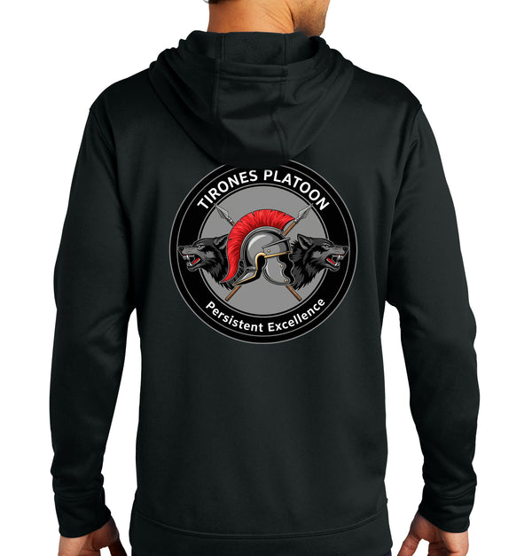 TIRONES PLT Performance (Polyester) Hoodie Sweatshirt. This sweatshirt is NOT approved for PT.