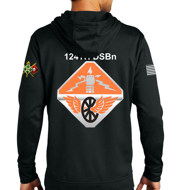 Performance Hoodie Black on Black Sweatshirt. (This material is lighter than the 50-50) This sweatshirt is NOT approved for PT.