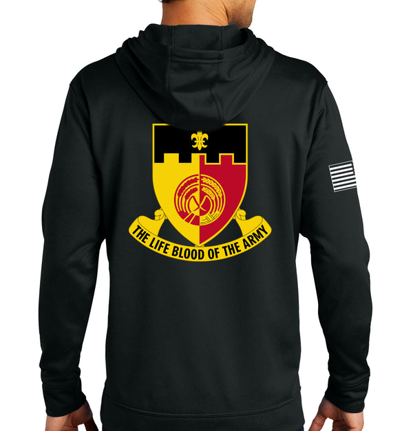 Performance Hoodie Sweatshirt. (This material is lighter than the 50-50) This sweatshirt is NOT approved for PT.