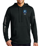 NCO Black on Black Performance Hoodie Sweatshirt. (This material is lighter than the 50-50) This sweatshirt is NOT approved for PT.