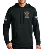 Performance Hoodie Black on Black Sweatshirt. (This material is lighter than the 50-50) This sweatshirt is NOT approved for PT.