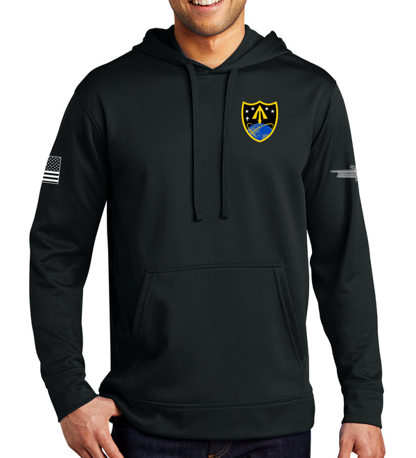 ARMY Performance Hoodie Sweatshirt. (This material is lighter than the 50-50) This sweatshirt is NOT approved for PT.