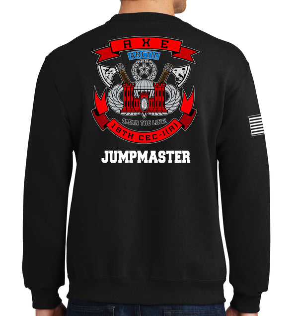 Jumpmaster 50-50 Blend Crewneck Unisex Sweatshirt. This shirt IS approved for PT.