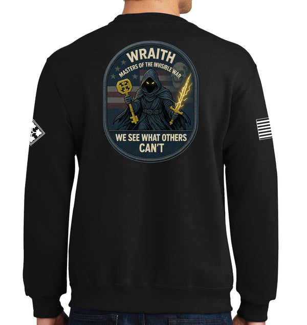 Wraith Crewneck Unisex Sweatshirt. This shirt IS approved for PT.