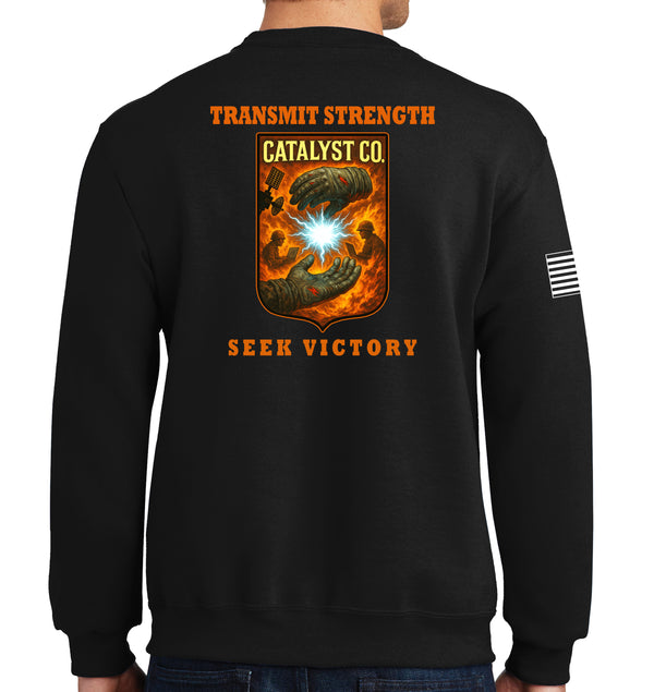 50-50 Blend Crewneck Unisex Sweatshirt. This shirt IS approved for PT.