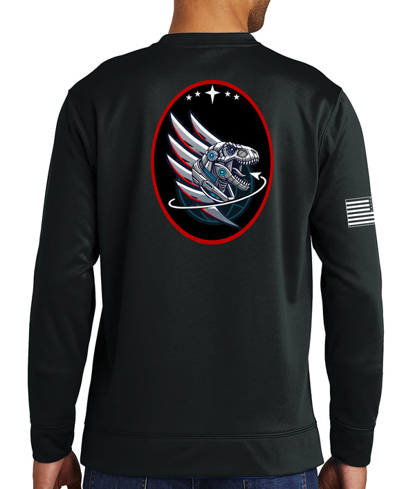 T-REX Polyester Crewneck Unisex Sweatshirt. This shirt IS approved for PT.