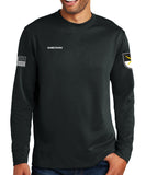 Polyester Crewneck Unisex Sweatshirt (Text Down Sleeve). This shirt IS approved for PT.