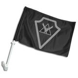 Scout Platoon Car Flag. Two-Sided on a durable plastic pole. 12 inches x 15 inches.