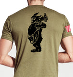 Alpha Coyote Tan Unisex Shirt. This shirt is IN UNIFORM USAGE