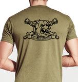 Bravo Coyote Tan Unisex Shirt. This shirt is IN UNIFORM USAGE