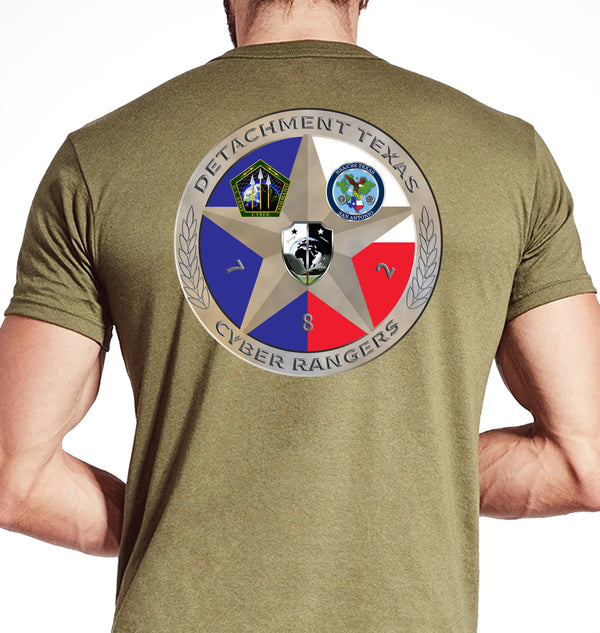 Det TX Coyote Tan Unisex Shirt. This shirt is NOT approved for PT.