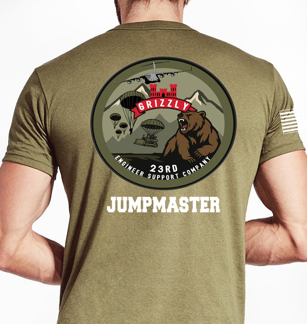 Jumpmaster Coyote Tan 50-50 Blend Unisex Shirt. This shirt is NOT approved for PT.