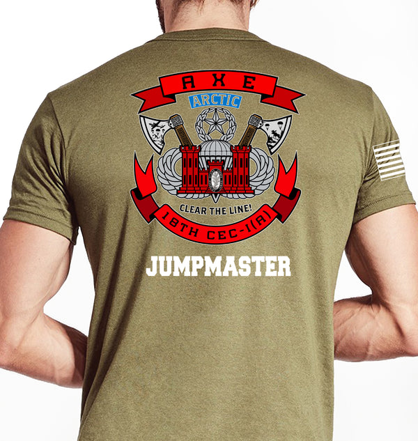 Jumpmaster Coyote Tan Unisex Shirt. This shirt is NOT approved for PT