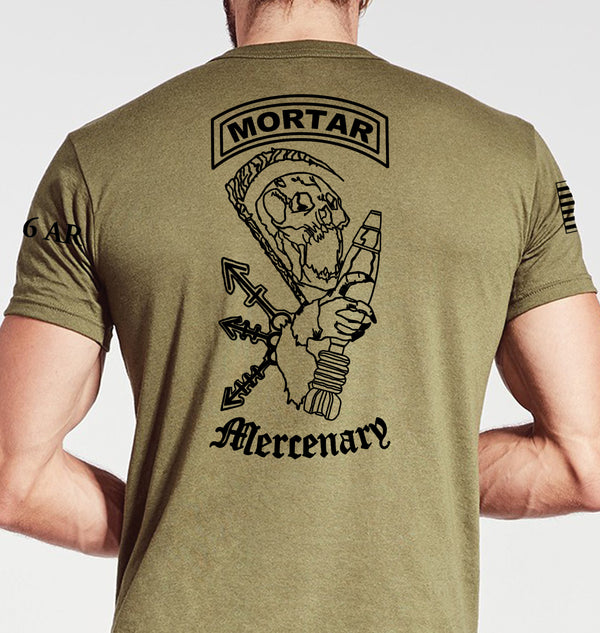 Mortar Coyote Tan Unisex Shirt. This shirt is NOT approved for PT