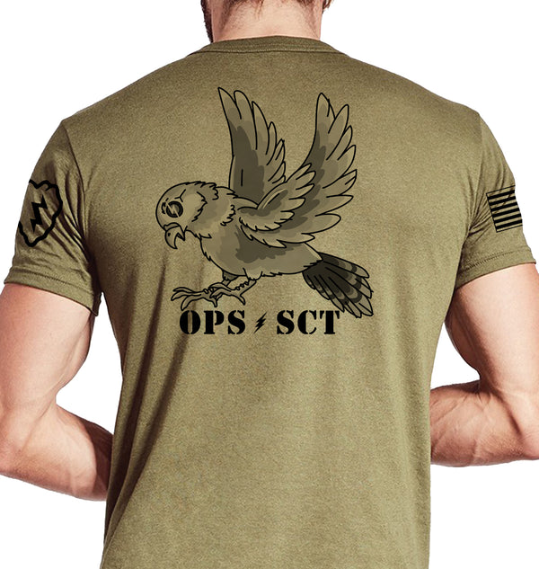 Pigeons Coyote Tan 50-50 Blend Unisex Shirt. This shirt is NOT approved for PT