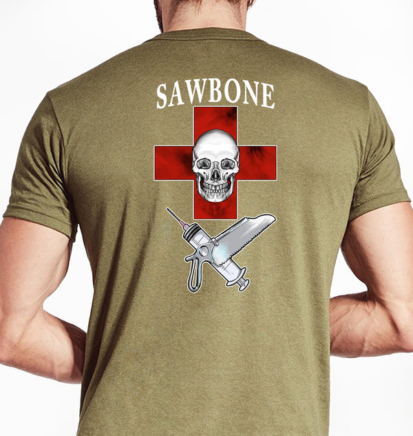 Sawbone Lethal Gear Coyote Tan Unisex Shirt. This shirt is NOT approved for PT