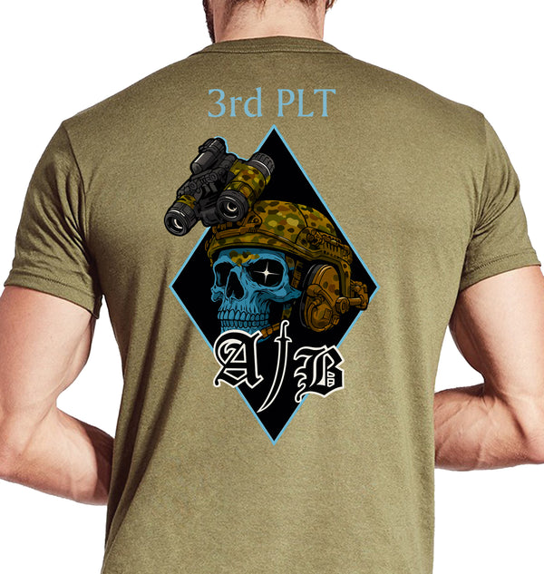 3rd PLT Coyote Tan Unisex Shirt. This shirt is NOT approved for PT.