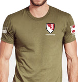 Coyote Tan 50-50 Blend Unisex Shirt. This shirt is NOT approved for PT