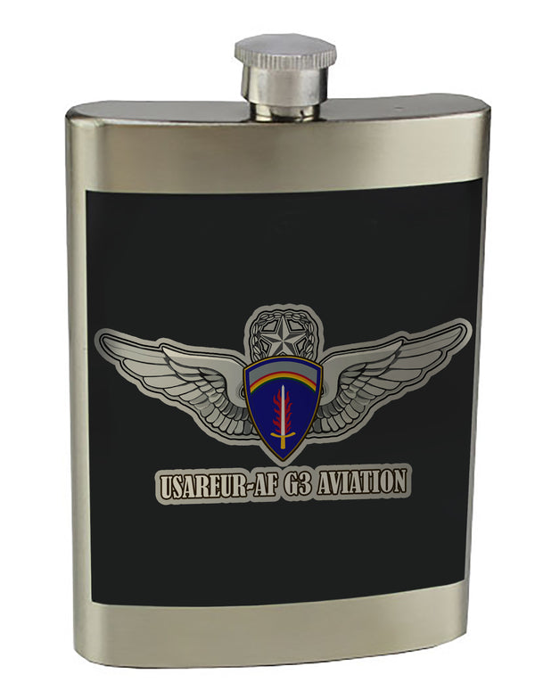 8 oz. Stainless Steel Flask with screw on lid.