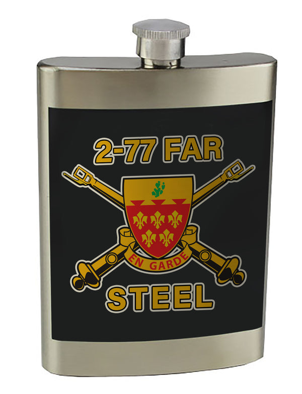 8 oz. Stainless Steel Flask with screw on lid.