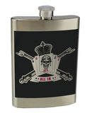 Alpha Battery 8 oz. Stainless Steel Flask with screw on lid.