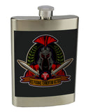 Medics 8 oz. Stainless Steel Flask with screw on lid.